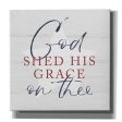 God Shed His Grace  by Lux + Me, Canvas Wall Art Sale