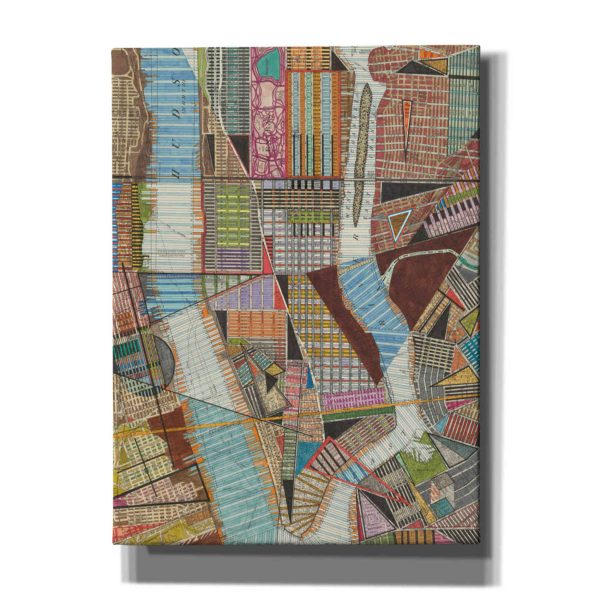 Modern Map of New York II  by Nikki Galapon, Canvas Wall Art Online Hot Sale