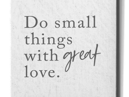 Do Small Things with Great Love  by Lux + Me, Canvas Wall Art Discount