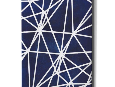 Indigo Pattern I  by Grace Popp, Canvas Wall Glass Discount