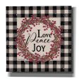 Love Peace Joy with Berries  by Linda Spivey, Canvas Wall Art Supply