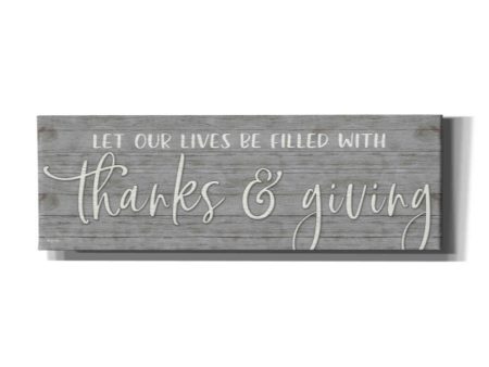 Thanks & Giving  by Susie Boyer, Canvas Wall Art Online