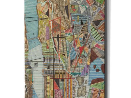 Modern Map of New York I  by Nikki Galapon, Canvas Wall Art on Sale