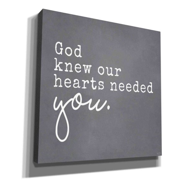 God Knew Our Hearts Needed You  by Lux + Me, Canvas Wall Art Supply