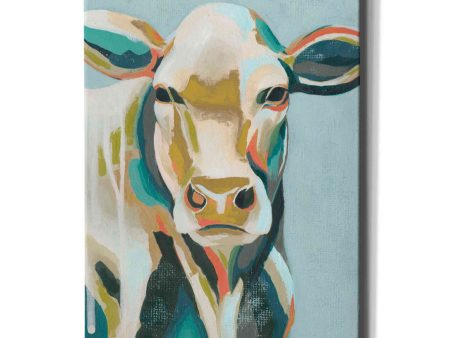 Colorful Cows III  by Grace Popp, Canvas Wall Glass on Sale