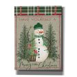 Merry Little Christmas Snowman  by Cindy Jacobs, Canvas Wall Art Hot on Sale