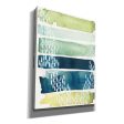 Aqua Streak II  by Grace Popp, Canvas Wall Glass Sale