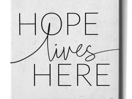 Hope Lives Here  by Lux + Me, Canvas Wall Art Cheap