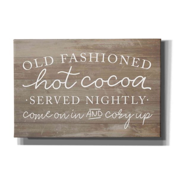 Old Fashion Hot Cocoa  by Lux + Me, Canvas Wall Art Online Hot Sale