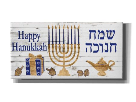 Punny Hanukkah Collection H  by Alicia Ludwig, Canvas Wall Art For Cheap