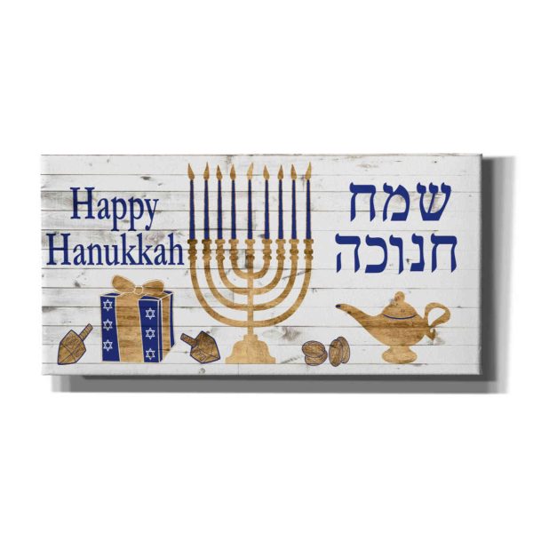 Punny Hanukkah Collection H  by Alicia Ludwig, Canvas Wall Art For Cheap