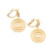 Aretes diseño italiano firma Bvlgari en oro amarillo 18 kilates. Sale