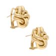 Aretes diseño especial motivo nudo firma Tane en oro amarillo 18 kilates. Online Sale