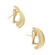 Aretes estilizados en oro amarillo 18 kilates. Fashion