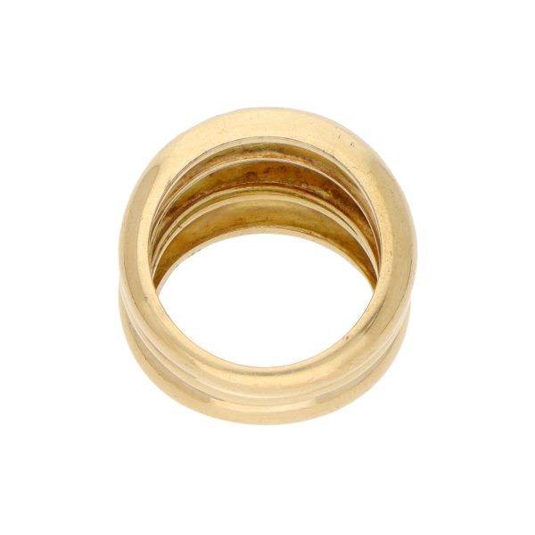 Anillo estilizado liso en oro amarillo 18 kilates. Online