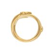 Anillo estilizado motivo felinos con diamante en oro amarillo 18 kilates. Online Hot Sale