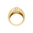 Anillo estilizado en oro amarillo 18 kialtes. Online