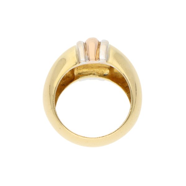 Anillo estilizado en oro amarillo 18 kialtes. Online