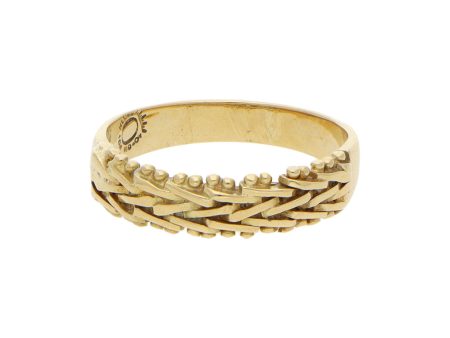 Anillo diseño especial en oro amarillo 18 kilates. Discount