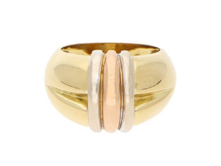 Anillo estilizado en oro amarillo 18 kialtes. Online