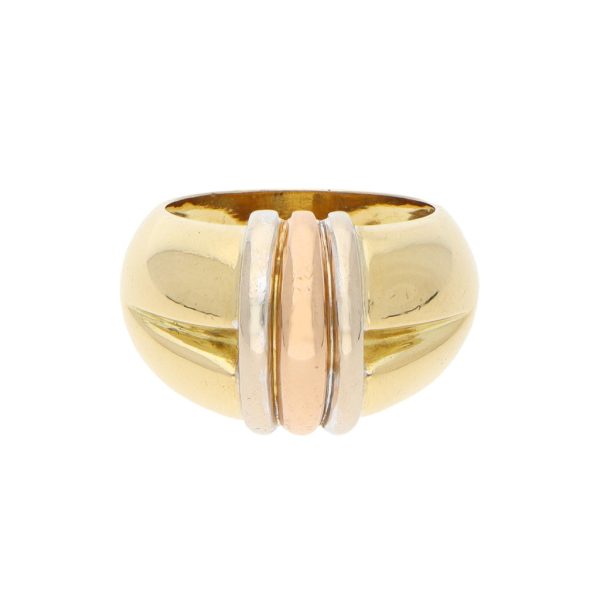 Anillo estilizado en oro amarillo 18 kialtes. Online