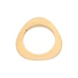 Anillo liso en oro amarillo 14 kilates. Sale