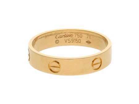 Argolla diseño especial motivo tornillos simulados firma Cartier en oro amarillo 18 kilates. Cheap