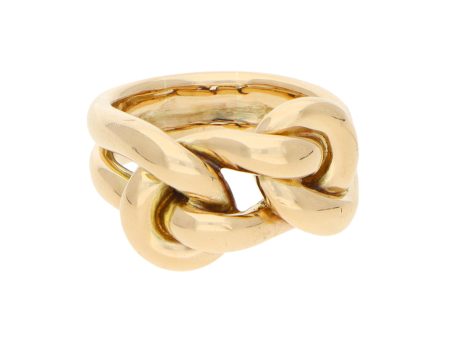 Anillo estilizado firma Tane en oro amarillo 18 kilates. Cheap