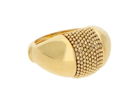 Anillo hueco boleado en oro amarillo 14 kilates. For Discount