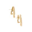 Aretes diseño especial firma Tane en oro amarillo 18 kilates. Fashion