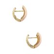 Aretes estriados en oro amarillo 14 kilates. For Discount