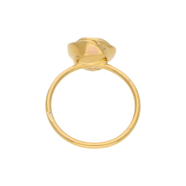 Anillo estilizado motivo floral firma Tous en oro amarillo 18 kilates. Online Sale