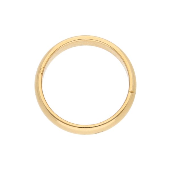 Argolla lisa firma Tiffany & Co. en oro amarillo 18 kilates. For Cheap