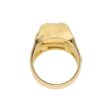 Anillo estilizado motivo felino con diamantes en oro amarillo 18 kilates. Online Hot Sale