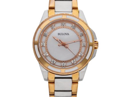 Reloj Bulova para dama en acero vistas chapa. Online Sale