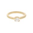 Anillo solitario con diamante en oro amarillo 18 kilates. Online Hot Sale