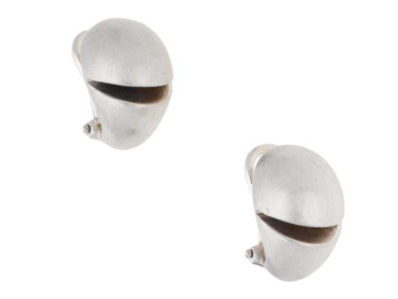 Aretes huecos en oro blanco 14 kilates. Online Sale