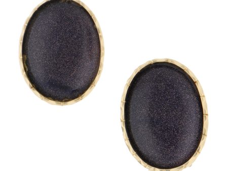 Aretes estilizados con venturinas en oro amarillo 14 kilates. Supply