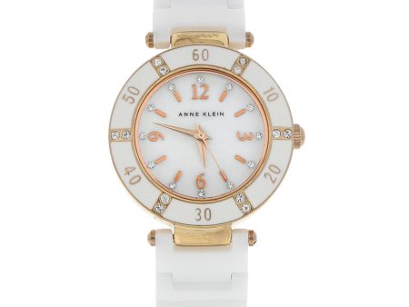 Reloj Anne Klein para dama vistas acero chapa correa cerámica. Online Hot Sale