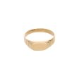 Anillo infantil tipo sello en oro amarillo 14 kilates. For Discount