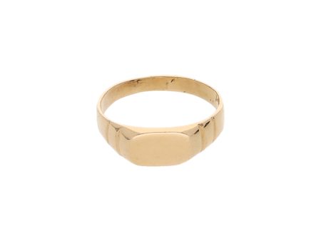 Anillo infantil tipo sello en oro amarillo 14 kilates. For Discount