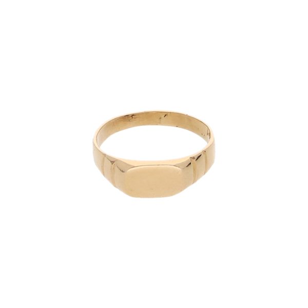 Anillo infantil tipo sello en oro amarillo 14 kilates. For Discount