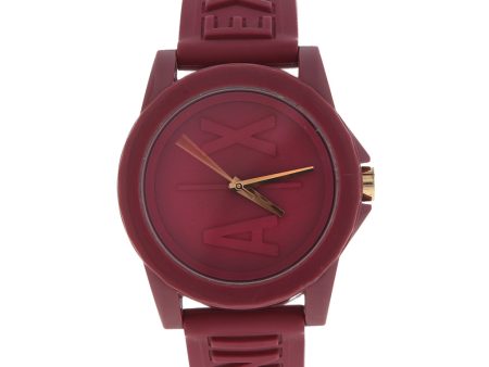 Reloj Armani Exchange para dama caja plástico correa silicona. Online Sale