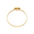 Anillo liso con aplicación motivo corazón en oro amarillo 14 kilates. Online Hot Sale