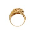 Anillo estilizado motivo felino en oro amarillo 14 kilates. Online