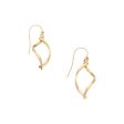 Aretes estilizados en oro amarillo 14 kilates. Online now