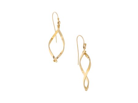 Aretes estilizados en oro amarillo 14 kilates. Online now