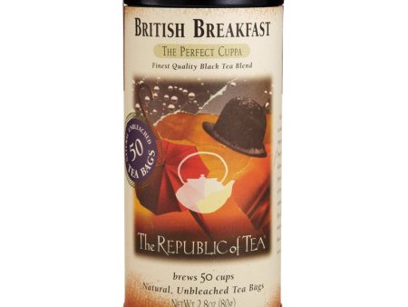 Republic Of Tea British Breakfast Black 50 bags on Sale