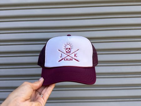 *NEW* Embroidered JK X SKULL Otto Trucker Hats Supply