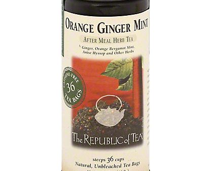 Republic Of Tea Orange Ginger Mint Herbal  36 bags Discount